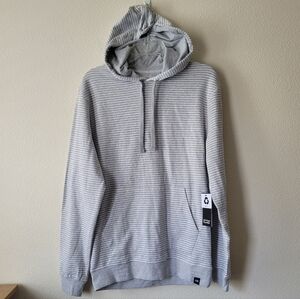 American Republic NWT Hoodie Grey Striped Pullover